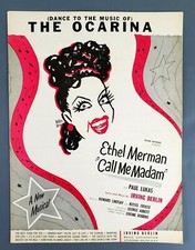 Dance To Music Ocarina Sheet Music Piano Vocal Guitar 1950 Merman Berlin Vintage