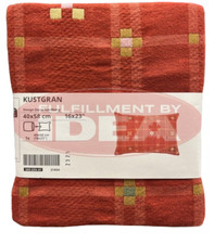 Brand New IKEA KUSTGRAN Red Cushion Cover 40x58 cm 16x23 " 505.634.41