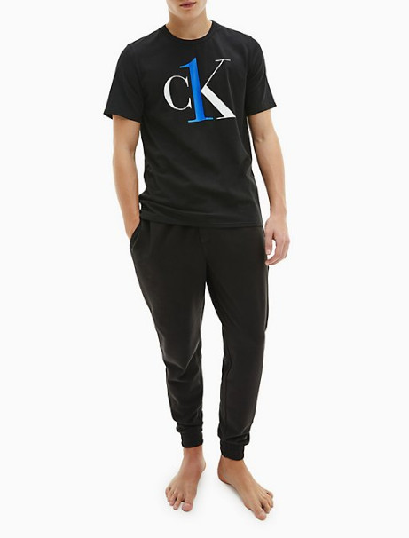 Calvin Klein Мужская футболка CK ONE с круглым вырезом пижама хлопок черная XLarge 5790₽