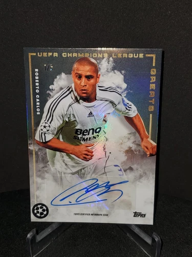 2022 Topps Jose Mourinho Platinum Curated Set UEFA Roberto Carlos Auto Foil /5