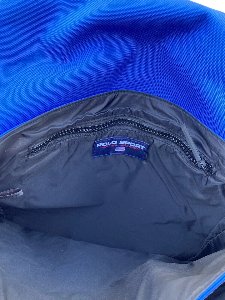 Vtg Polo Sport Messenger Bag Ralph Lauren Blue - Image 3 of 4