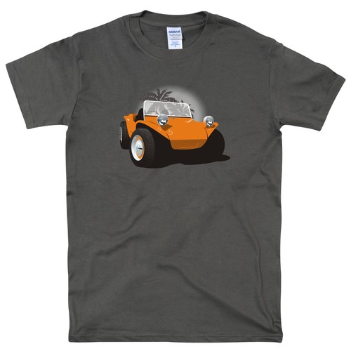 Klassisches Baja Beach Buggy T-Shirt Dünenrennfahrer Vintage Auto Top - Bild 4 von 6
