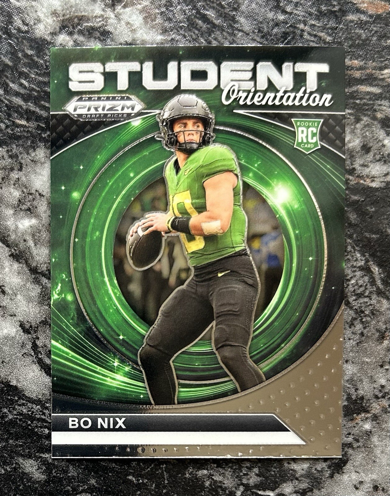 2024 Panini Prizm Draft Picks Student Orientation Bo Nix RC Rookie Card #SO-BN