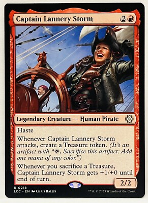 MTG- Captain Lannery Storm-#218-Lost Caverns of Ixalan Commander-Regular-NM