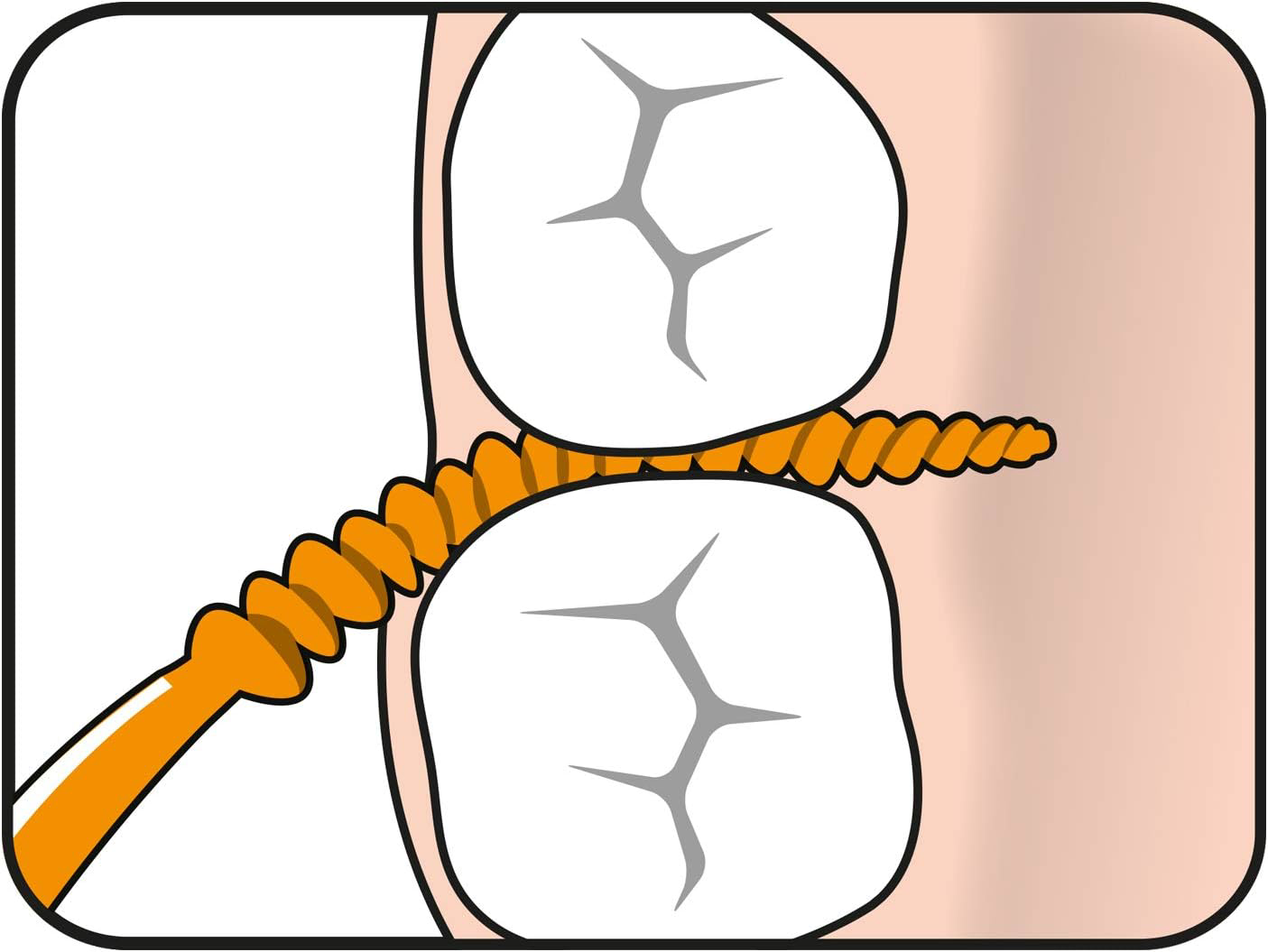 TEPE Easypick Dental Picks, Size Xs/S, orange, Pacl of 36 7317400015811