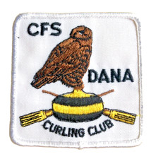 Listing image for RARE CFS Dana Curling Club Patch - Radar Station was Disbanded in 1987