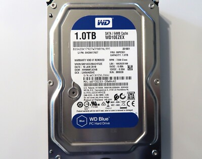 WD WD10EZEX-08WN4A0 HHNNNTJCHB (WCC6) Thailand 1.0TB 3.5'' Sata HDD 10JAN2018