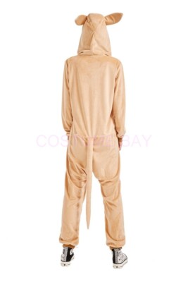 Kids Adult Kangaroo Furry Jumpsuit Onesie Costume Joey Cosplay - Foto 11