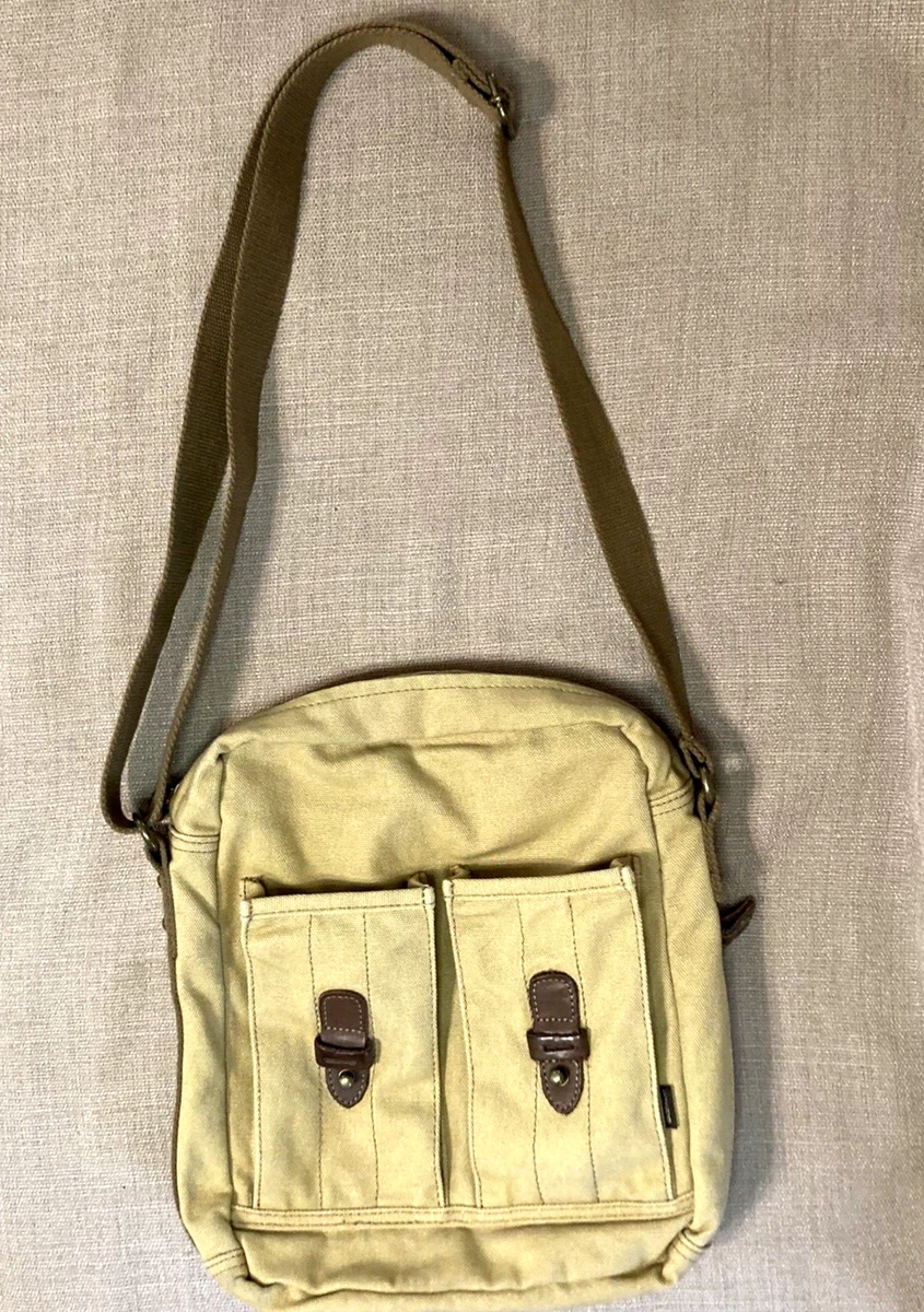 Gootium Canvas Messenger Bag Tan Canvas