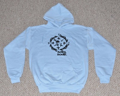 Salty Souls Pirate Skull Compass Hooded Sweatshirt Surf Salt Beach Fishing Life