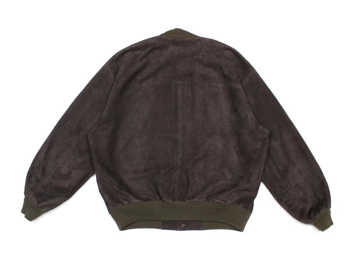Fendi Club 70S Suede Leather Bomber Jacket Vintage