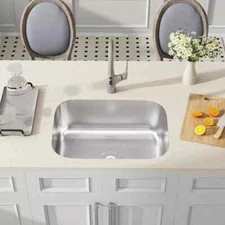 23'' Undermount Kitchen Sink Single Bowl, 18 gauge Stainless Steel Kitchen Sink