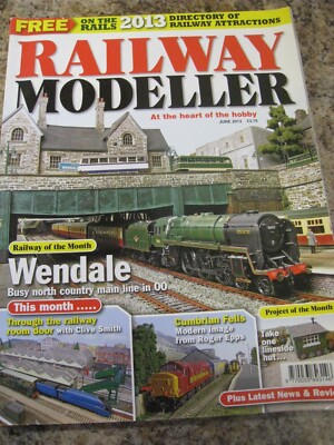 RAILWAY MODELLER JUN 2013 WENDALE 00 RAILWAY ROOM DOOR CLIVE SMITH CUBRIAN FELLS