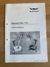 Buffalo Instruction Manual Exercise Bike Magnetic Bike 1100 by 2000 with 12 pages
