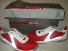 100% AUTHENTIC NEW MEN PRADA RED LINEA ROSSA PUNTA ALTA SNEAKERS UK 7/US 8 D — photo 6
