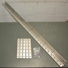 TMI Strip Door Mounting Hardware Brackets 999-10051, 5ft / 60", Aluminum Rail