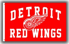 Detroit Hockey Team Memorable Flag 90x150cm 3x5ft Wings Fan Souvenir Red Banner