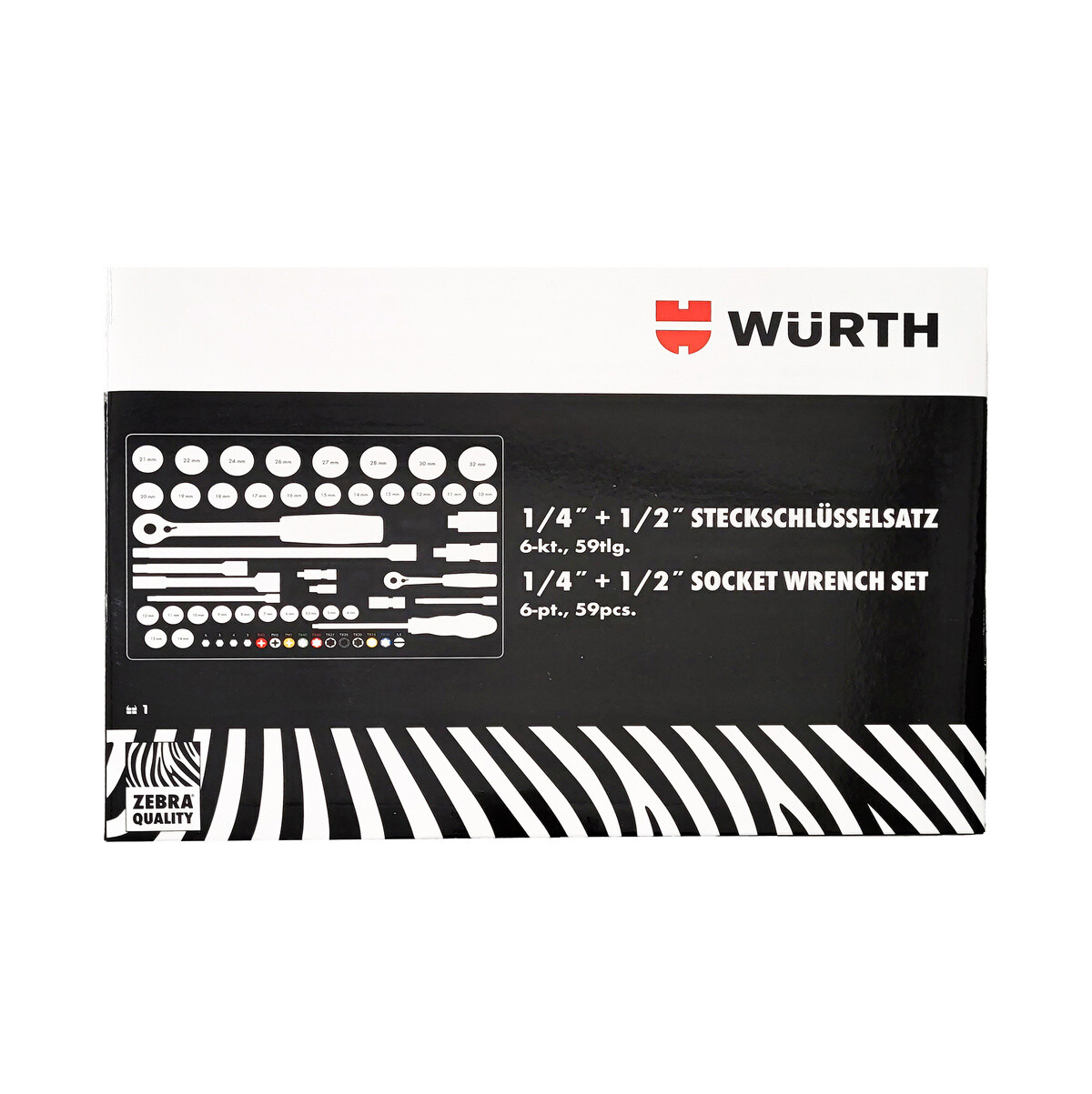 Wrth Zebra Steckschlsselsatznull