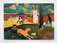 Paul Gauguin (Handmade) Oil On Canvas Painting Signed and Stamped 20 x 28 in.