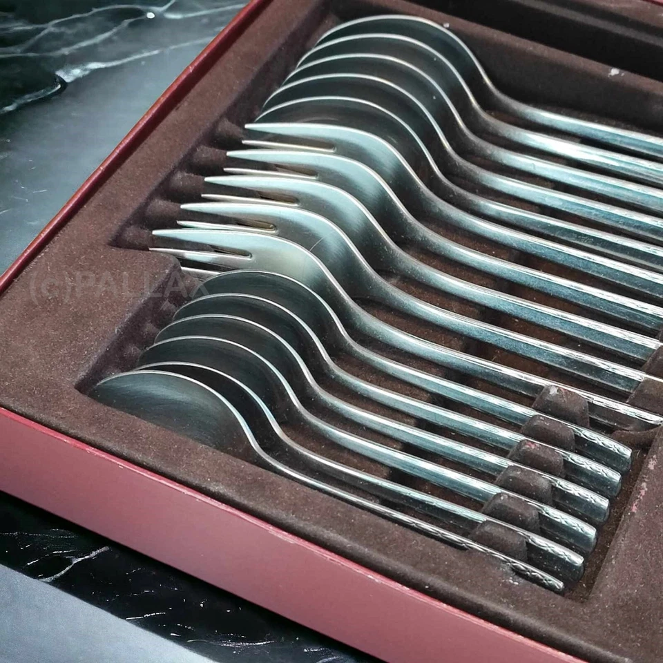 P&S 18/10 PRINZ EDELSTAHL BESTECK 24-TEILIG FÜR 6 PERSONEN 1970er JAHRE - Bild 2 von 4