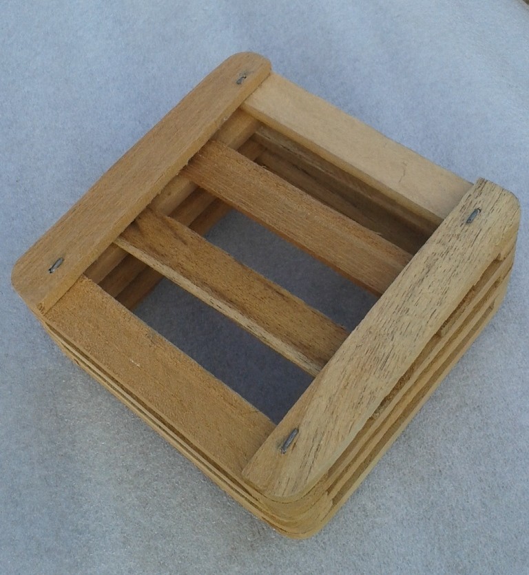 6" Wood Square Slat Vanda Orchid Basket Planters Hanging + with Hooks eBay