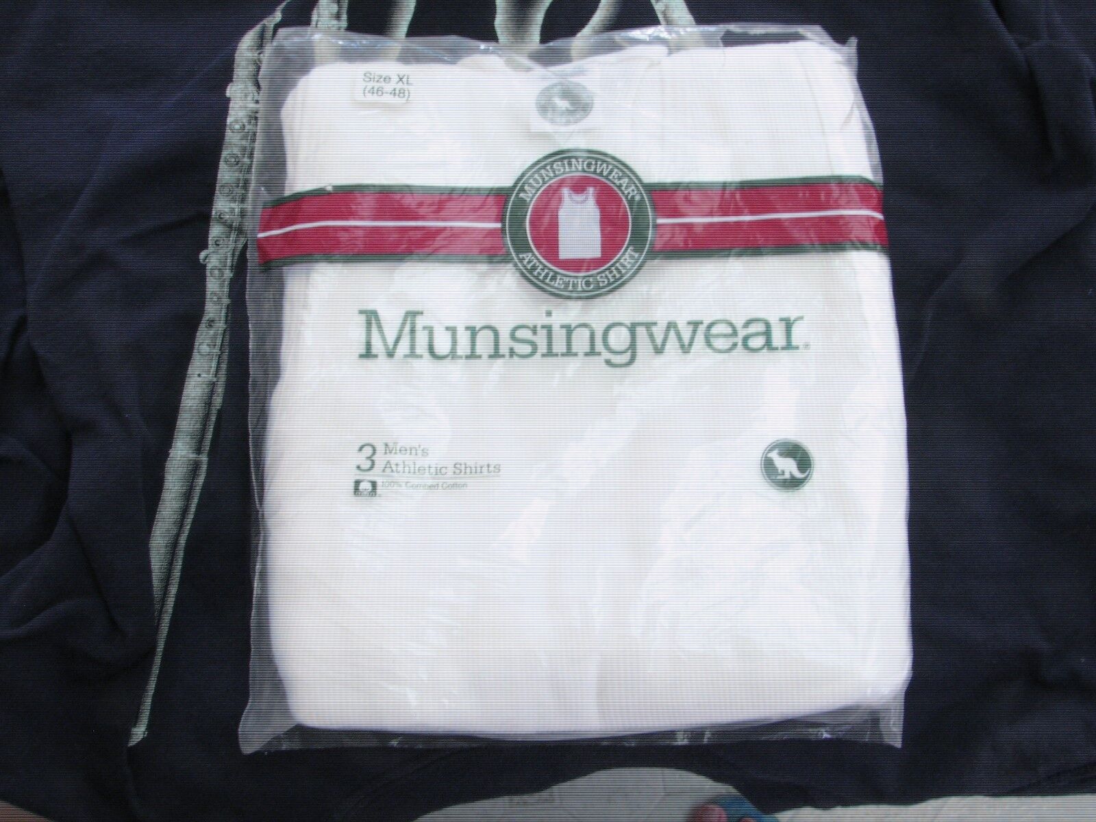 Munsingwear 3 pack rib knit athletic Ranking TOP10 stock 1997 Latest item shirt t old new