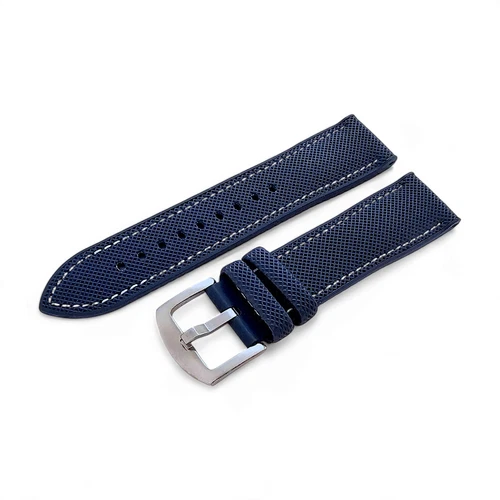 Elite Hybrid FKM Rubber Sailcloth Divers Watch Strap Band Two Piece 20 21 22 mm - Picture 69 of 94