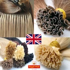 18 inch Remy Human Hair Extensions Pre Bonded Keratin Nail U Tip - UK