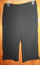 NINE & CO. Ladies' Sz 12 DRESS CAPRI PANTS (black w/ 21" inseam) EUC