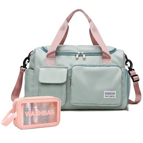 Kleine Sporttasche für Damen Wasserdicht Seesack Handgepäck Weekender Tasche mit Sho... - Bild 1 von 7