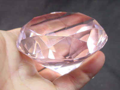 Pink Diamond Biggest Man Made Diamond Carat Big Shiny Pear-Shaped