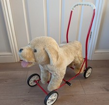 Vintage Push-a-long doggie baby/toddler walker and rider