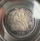 1876 Seated Liberty Dime NGC MS62 Toned