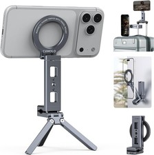 4 in1 360 Rotation Magnetic Phone Holder Clamp Tripod Mount Magsafe Head Travel