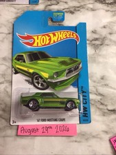 2014 Hot Wheels #93 HW City-Mustang 50th '67 FORD MUSTANG COUPE Green w/5 Spokes