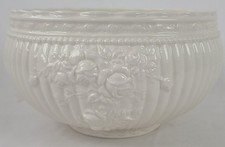 Royal Albert Old Country Roses English Buffet White Porcelain Embossed Bowl