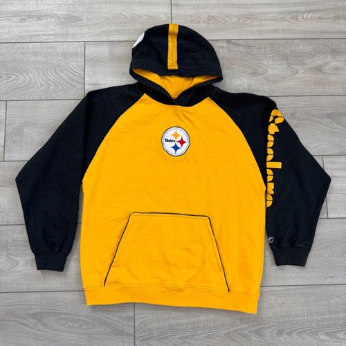 Reebok Pittsburgh Steelers NFL Hoodie Sweatshirt XL (18/20), Patch at front