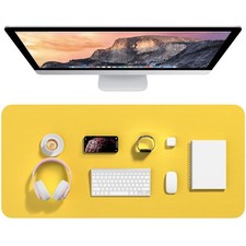 Desk Pad, 35.5" x 17" PU Leather Desk Mat, XXL Extended Pad, Waterproof Deskt...