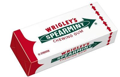 Wrigley's Spearmint Bigpack Kaugummi 1x 15 Streifen Packung Chewing Gum