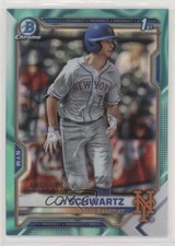 2021 Bowman Draft Chrome Aqua Lava Refractor 6/199 JT Schwartz #BDC-61 1u6