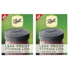 Leak-Proof Plastic Lids for Glass Mason Jars, Used for Canning, Pickling, Jui...