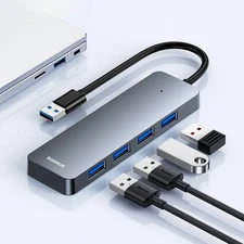 Usb Hub 4 Port Hub Usb 3 0 for Laptop Multi Splitter Adapter For Xiaomi Lenovo