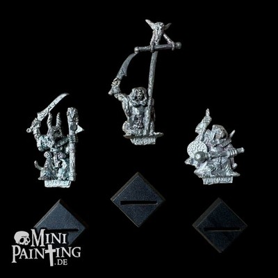 Warhammer Skaven Plague Monks Seuchenmönche Command Champion Standard Musician