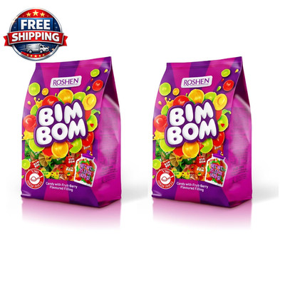 Bim Bom Hard Candy, 15.13 Ounce | Assorted Fruit & Berry Filled Candies, Individ