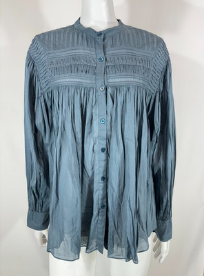 ISABEL MARANT Etoile Bluse Damen Gr.36 Langarm ausgestellt locker Knopfleiste