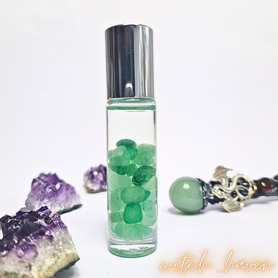 Magischer Lavendelöl Roller ''Seelenhauch''   Aventurin, Jojoba Öl + Geschenke
