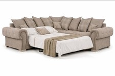 New Verona Scatter Back Sale Price L Shape Large Corner Sofa Bed Kensington Mink