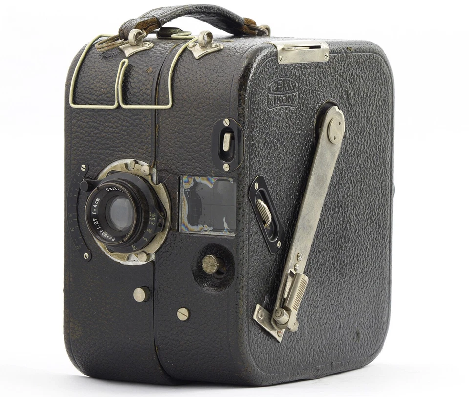 Câmera de Filme Zeiss Ikon Kinamo Ica 35mm com Tessar 2.7/40mm - Imagem 2 de 4