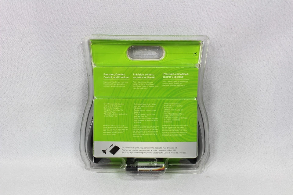 XBOX 360 BLACK WIRELESS CONTROLLER (X13-38352-01 SLP-SZ) BRAND NEW -SEE PICTURES - Image 4 of 4