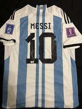 Lionel Messi Signed Beckett Argentina vs France Autograph Jersey 2 World Cup BAS